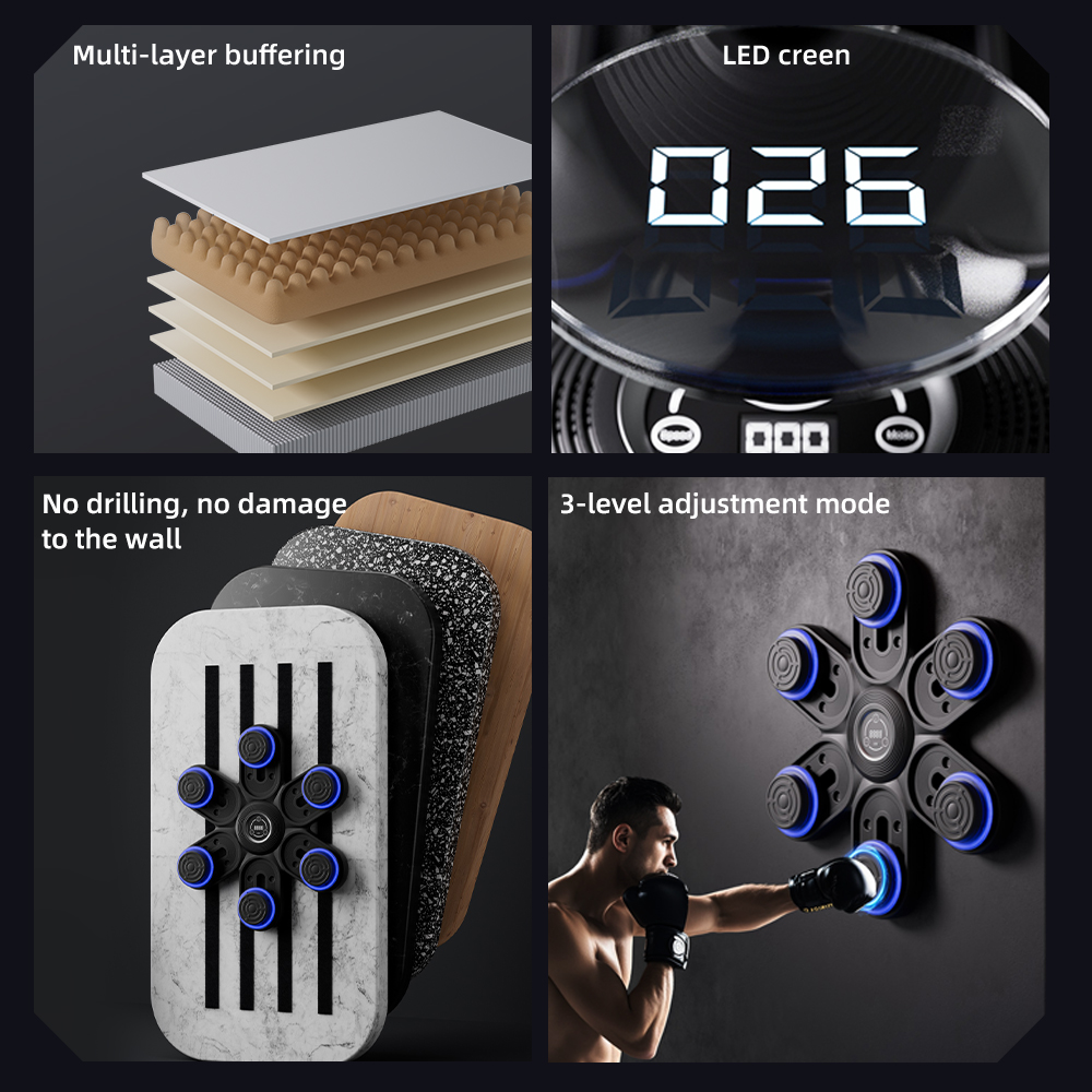 Led Gloves Music - Boxmaschine 2026 Neu Smart Musik Wandmontiert