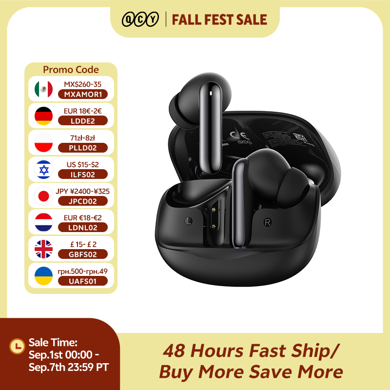 Earbuds Anc Wireless - QCY Melobuds N50 ANC Bluetooth 5.4